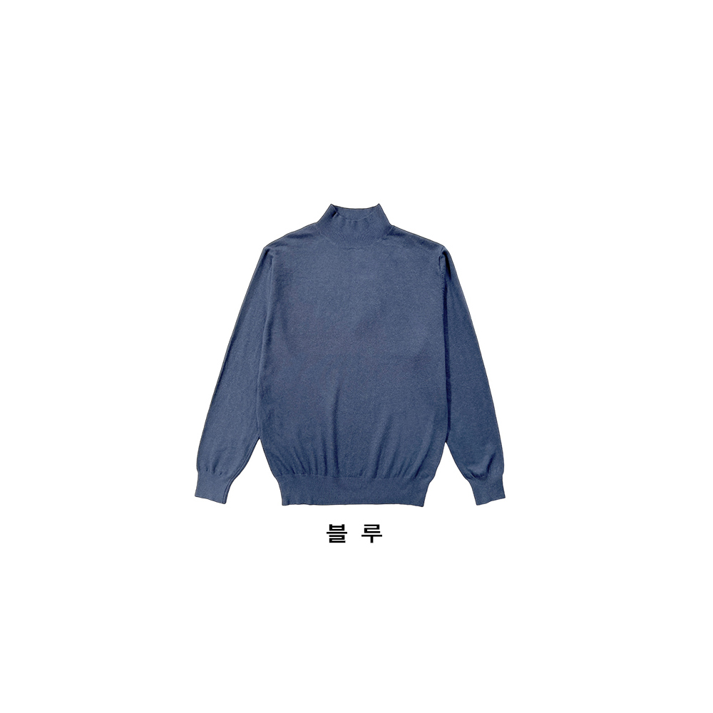 긴팔 티셔츠 네이비블루 색상 이미지-S1L44